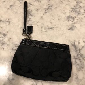 Black Coach wristlet